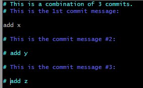 comment out some commits message you don&rsquo;t need