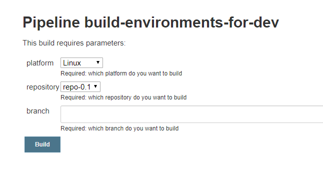 Build With Parameters