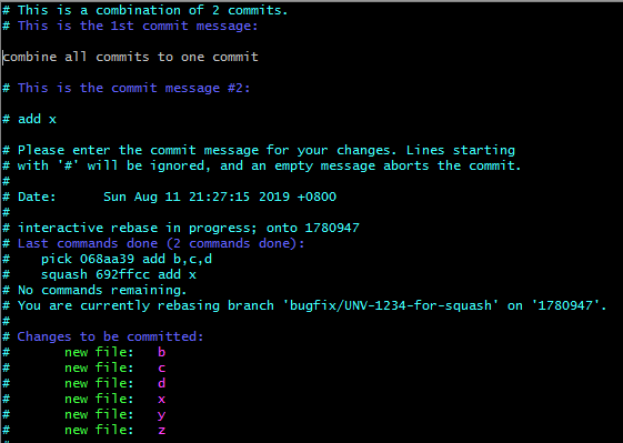 comment out commit message you don&rsquo;t want to display